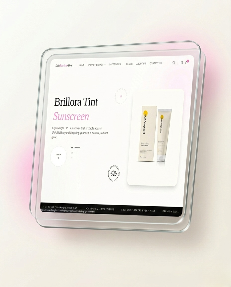 Skin Routine website project